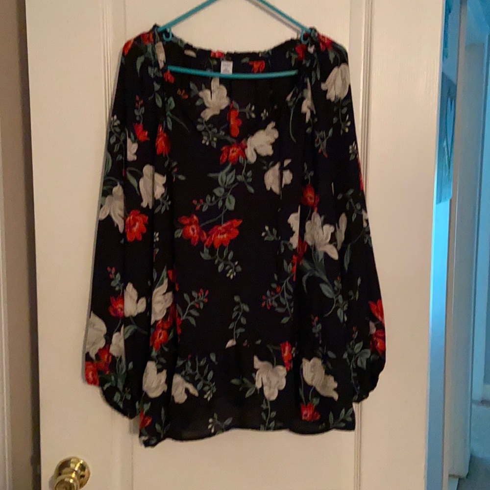 Womens peasant sleeve blouse size XXL